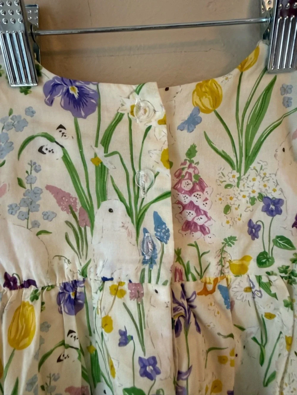 Rare‎ Editions Girls Duckie Bunny Sundress with Pleated & Ribbon Trim Spring 9m